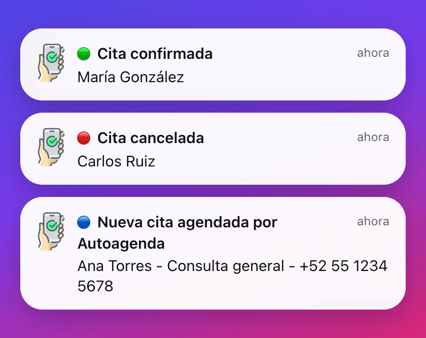 Ejemplos de notificaciones push